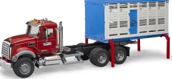 Bruder 02830 Mack Granite Cattle Transportation Truck with 1 Cattle