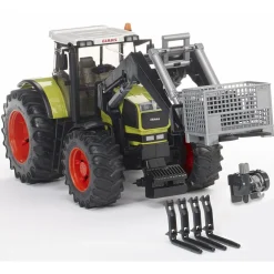 Bruder Accessories for Frontloader: Box Type Pallet, Winch, & Forks