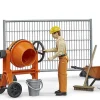 Bruder bworld Construction Set: Mixer, railings, Figure, Accessories