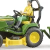 Bruder bworld John Deere X949 Lawn Tractor with Trailer and bworld Figure