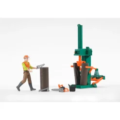 Bruder Bworld Logging Set with Man