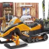 Bruder bworld Mountain Hut with Snowmobil and Figure