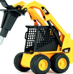Bruder CATERPILLAR Skid Steer Loader with Scoop, Auger and Jackhammer