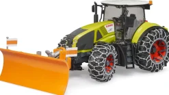 Bruder CLAAS Axion 950 with Snow Chains and Snow Blade