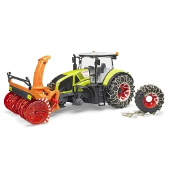 Bruder Claas Axion 950 with Snow Chains and Snow Blower