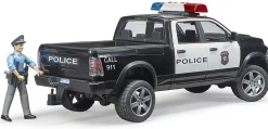 Bruder Dodge RAM 2500 Police Pickup Truck with Policeman Action Figure, Light & Sound Module