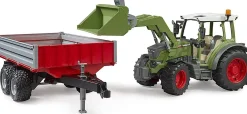 Bruder Fendt Vario 211 with Frontloader and Trailer