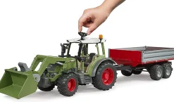 Bruder Fendt Vario 211 with Frontloader and Trailer