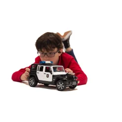 Bruder Jeep Rubicon Police Car with Policeman