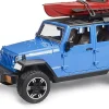 Bruder Jeep Wrangler Rubicon Unlimited with Kayak and Kayaker