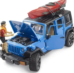 Bruder Jeep Wrangler Rubicon Unlimited with Kayak and Kayaker
