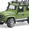 Bruder Land Rover Defender with Forester and Dog
