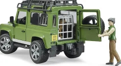 Bruder Land Rover Defender with Forester and Dog