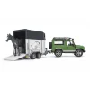 Bruder Land Rover Station Wagon W Horse Trailer & Horse