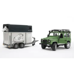 Bruder Land Rover Station Wagon W Horse Trailer & Horse