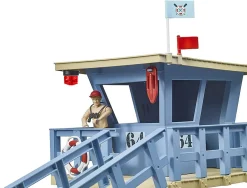 Bruder Life Guard Station with Quad, Personal Water Craft and Lifeguard Action Figure