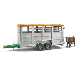 Bruder Livestock Trailer with 1 Cow