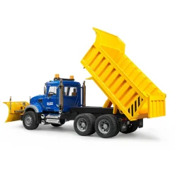Bruder MACK Granite Dump Truck with Snow Plow Blade