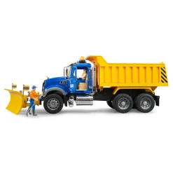 Bruder MACK Granite Dump Truck with Snow Plow Blade