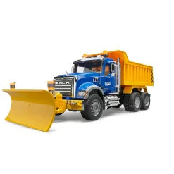 Bruder MACK Granite Dump Truck with Snow Plow Blade