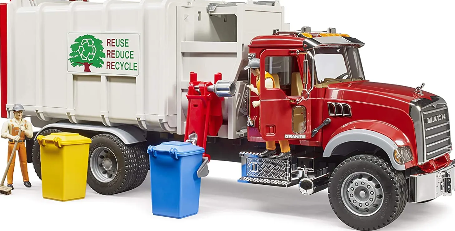 Bruder Mack Granite Side Loading Garbage Truck