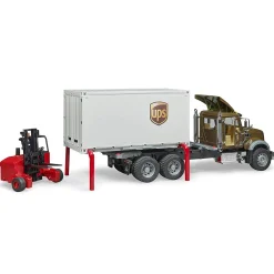 Bruder MACK Granite UPS Logistics Truck with Forklift, 02828