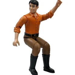 Bruder Man Action Figure with Light Skin, Brown Jeans, 60007