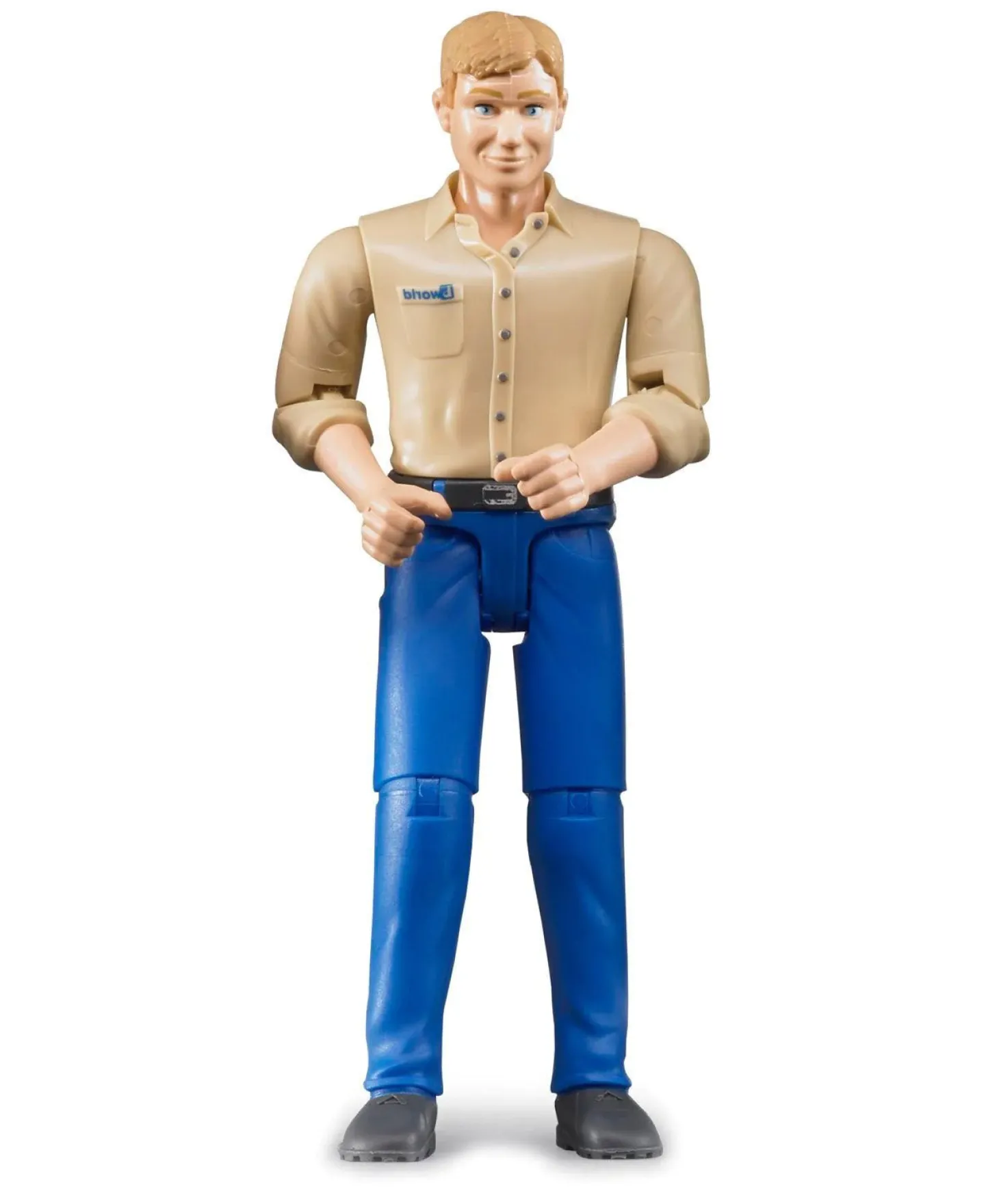 Bruder Man Action Figure with Light Skin, Blue Jeans, 60006