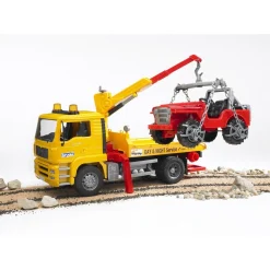Bruder MAN TGA Tow Truck with Cross Country Vehicle