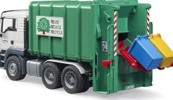 Bruder Man TGS Rear Loading Garbage Truck, Green