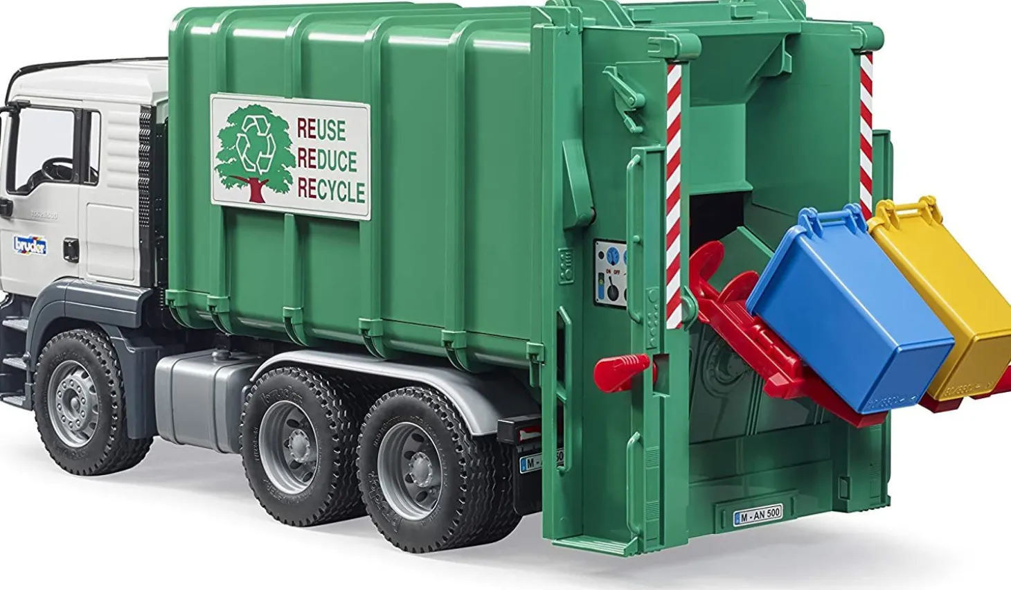 Bruder Man TGS Rear Loading Garbage Truck, Green