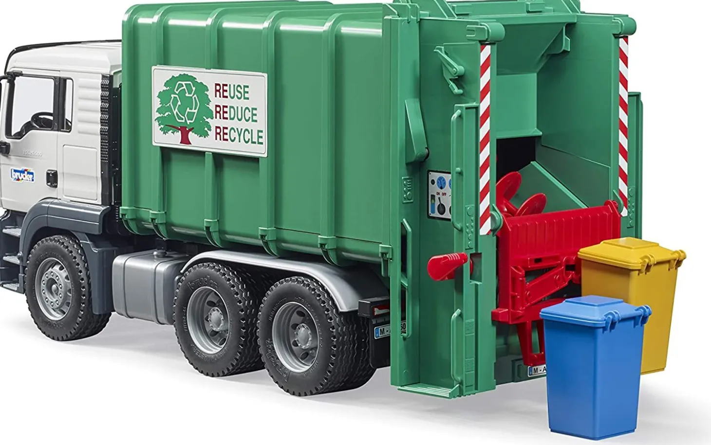 Bruder Man TGS Rear Loading Garbage Truck, Green