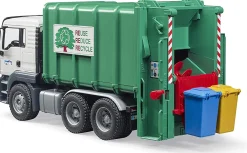 Bruder Man TGS Rear Loading Garbage Truck, Green