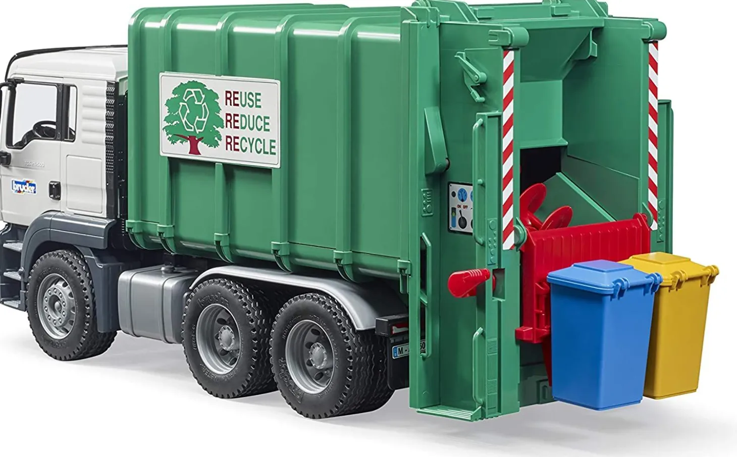 Bruder Man TGS Rear Loading Garbage Truck, Green
