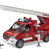 Bruder MB Sprinter Fire Engine w Ladder Water Pump & L/Smodule