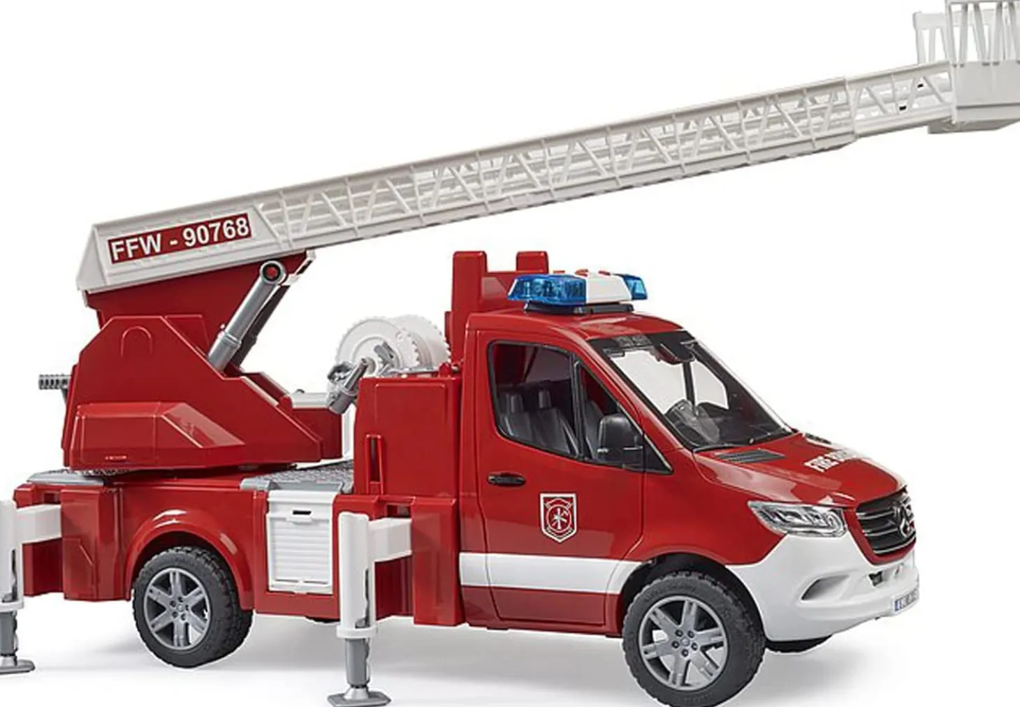 Bruder MB Sprinter Fire Engine w Ladder Water Pump & L/Smodule