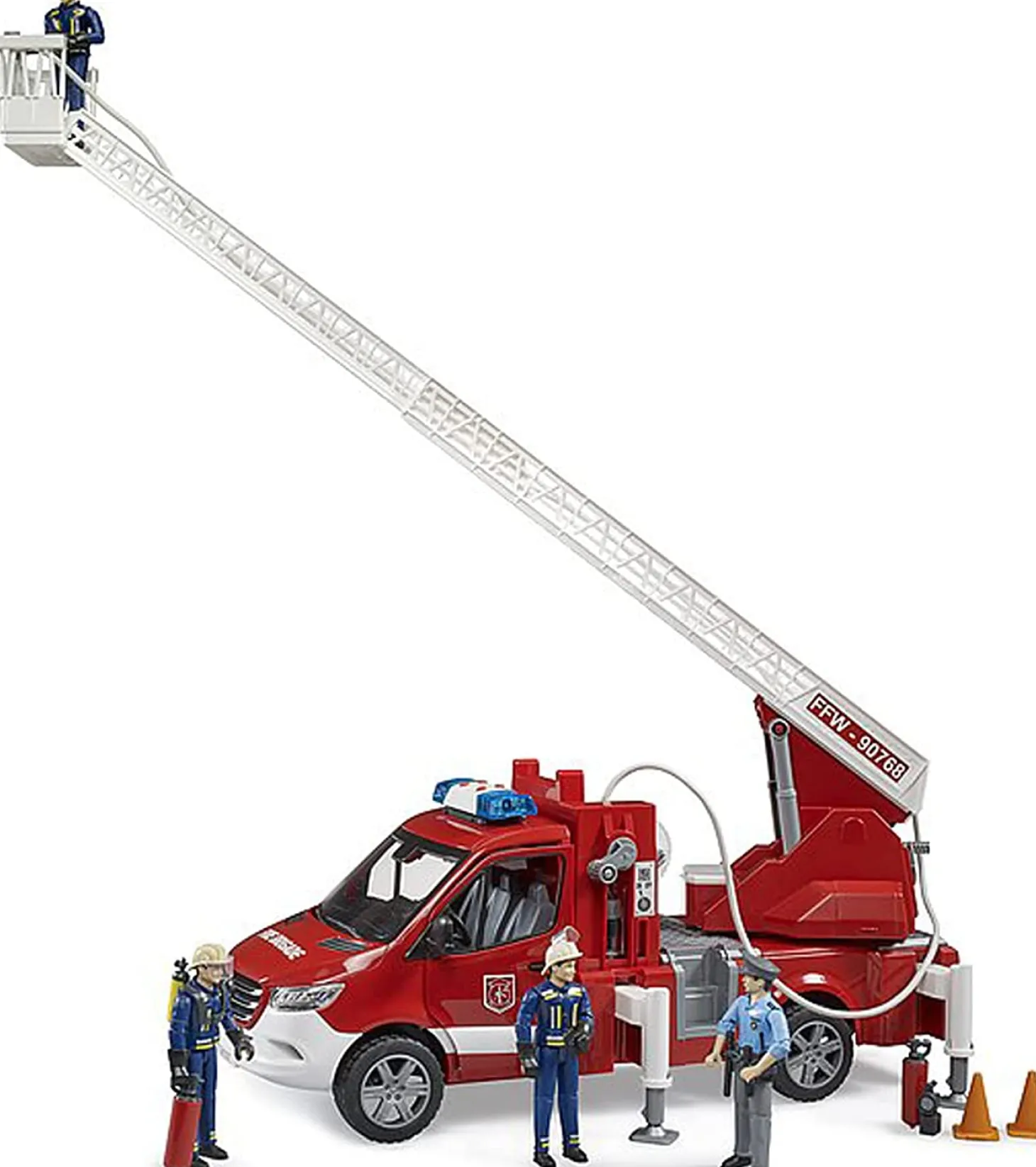 Bruder MB Sprinter Fire Engine w Ladder Water Pump & L/Smodule