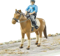 Bruder Police Horse with Policeman Action Figure