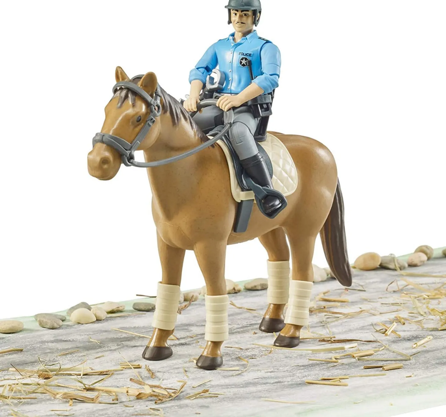 Bruder Police Horse with Policeman Action Figure