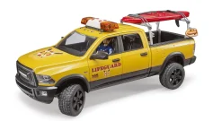Bruder RAM 2500 Power Wagon Life Guard, Stand up Paddleboard, Light & Sound Module, 02506