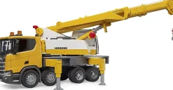 Bruder Scania Super 560R Liebherr Crane Truck w Light/Sound Module