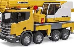 Bruder Scania Super 560R Liebherr Crane Truck w Light/Sound Module