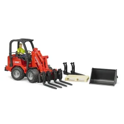 Bruder Schaeffer Compact Loader 2034 W Figure & Accessories