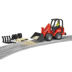 Bruder Schaeffer Compact Loader 2034 W Figure & Accessories