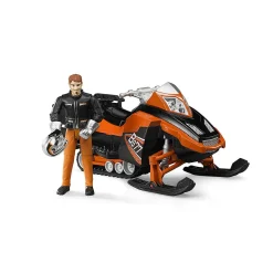 Bruder Snowmobile with Driver and Accessories