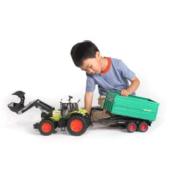 Bruder Toys Tandem Axle Tipping Trailer with Removable Top