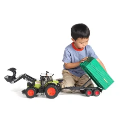 Bruder Toys Tandem Axle Tipping Trailer with Removable Top
