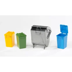 Bruder Trash Bin and Garbage Can Set (3 small, 1 big)