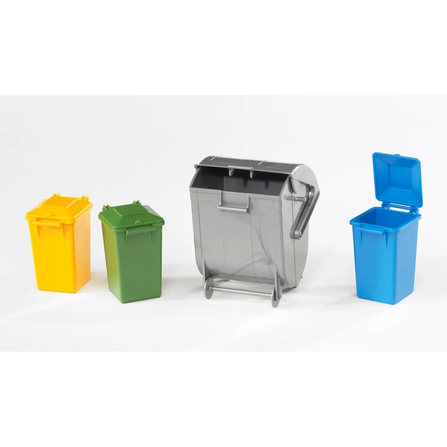 Bruder Trash Bin and Garbage Can Set (3 small, 1 big)