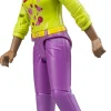 Bruder Woman Action Figure with Medium Skin, Pink Jeans, 60403